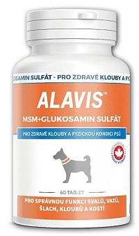 ALAVIS MSM+GLUKOZAMÍN SULFÁT 1×60 tbl, vererinárny prípravok