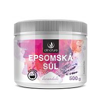 Allnature Epsomska Sol Levandula 1×500 g, epsomská soľ