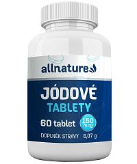 Allnature Jodove Tablety 150 Mcg 1×60 tbl, jódové tablety