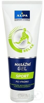ALPA SportStar GEL MASÁŽNY ŠPORT 1×210 ml, gél pre športovcov
