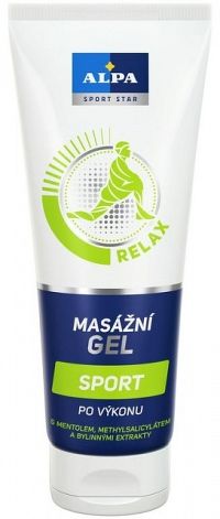 ALPA SportStar GEL MASÁŽNY ŠPORT relax - po výkone 1x210 ml