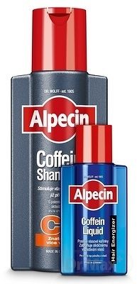 ALPECIN kofeínový šampón C1 Promo Pack šampón 1x250 ml + Hair Energizer Liquid kofeínové tonikum 1x75 ml , 1x1 set