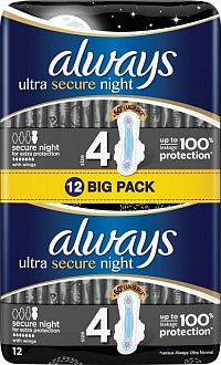 Always DUO Ultra Night Extra Prote 12 kusov