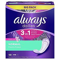 Always Intimky Fresh& Protect Parfumovane Normal 1×58 ks