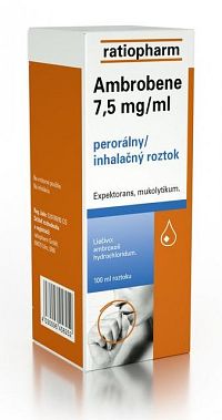 Ambrobene 7,5 mg/ml sol pin 750 mg (liek.) 1x100 ml