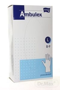 Ambulex rukavice LATEXOVÉ 1×100 ks, veľkosť L