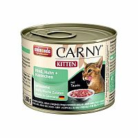 Animonda Carny Kitten Konzerva pre mačky Hovädzie + Kura + Králik 1×200 g, konzerva pre mačky