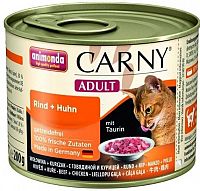 Animonda Carny Konzerva pre mačky Hovädzie+Kura 200g 1×200 g