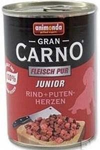 Animonda Grancarno Junior Konzerva - Hovädzie+Morka srdce 400g 1×400 g, psia konzerva