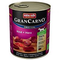 Animonda Grancarno Konzerva - Hovädzie+Srdce 800g 1×800 g, psia konzerva