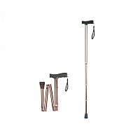 ANTAR Hliníková vychádzková palica - skladacia (zlatá) AT51116