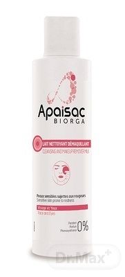 Apaisac BIORGA Čistiace odličovacie mlieko červená rada (Cleansing and makeup remover milk) 1x200 ml