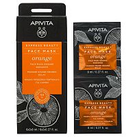 APIVITA Express Beauty Orange Face Mask, 2x8ml 2×8 ml maska