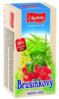 APOTHEKE BRUSNICOVÝ ČAJ NA MOČOVÉ CESTY 20x1,5 g (30 g)