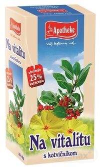 APOTHEKE ČAJ Na vitalitu s kotvičníkom 20x2 g (40 g)