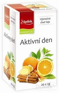 APOTHEKE PREMIER SELECTION ČAJ AKTÍVNY DEŇ 20×2 g, v nálevových vreckách