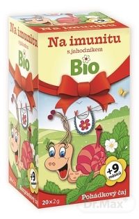 APOTHEKE ROZPRÁVKA Na imunitu s jahodou Bio 20×1,5 g, bylinný čaj, od ukončeného 9. mesiaca