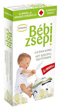 Arianna ergonomická odsávačka hlienov s čistiacou kefkou na vysavač 1×1 ks, od 0-6 rokov