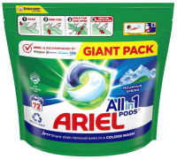 Ariel All-in-1 Gélové Kapsuly Na Pranie Mountain Spring 1×72 ks, gélové tablety