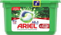 Ariel Gelové tablety Extra Clean 1×12 ks, gélové tablety