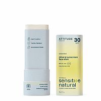 ATTITUDE 100% minerálna ochranná tyčinka na tvár a pery ATTITUDE SPF 30 pre citlivú a atopickú pokožku