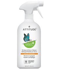 ATTITUDE Čistič na sklo a zrkadlá s vôňou citrónovej kôry s rozprašovačom 800 ml 800ml