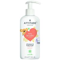 ATTITUDE Detské telové mydlo a šampón (2 v 1) Baby leaves s vôňou hruškovej šťavy 473 ml 473ml