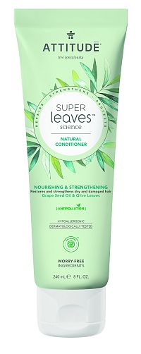 Attitude Super Leaves Conditioner s detoxikačným účinkom pre suché a poškodené vlasy 240 ml