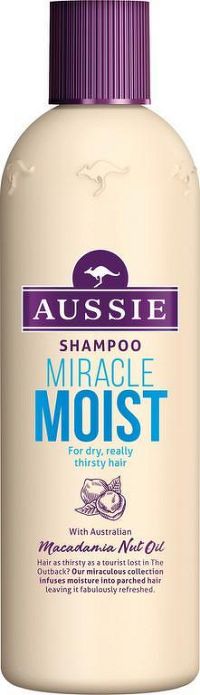 Aussie Miracle Moist šampón pre suché a poškodené vlasy With Australian Macadamia Nut Oil 300 ml