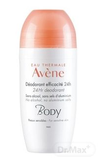 Avene Body Deodorant Efficacite 24h 1×50 ml, roll on deodorant pre citlivú pokožku