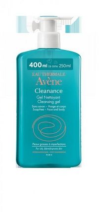 Avene CLEANANCE - čistiaci gél pre mastnú aknóznu pleť 400 ml