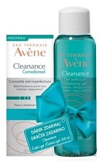 AVENE CLEANANCE COMEDOMED (Darček) koncentrovaná starostlivosť, akné, 30 ml + CLEANANCE GEL 100 ml , 1x1 set