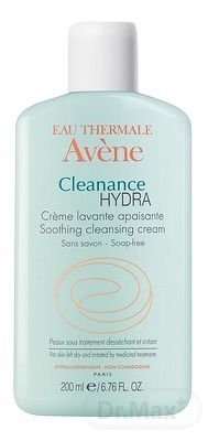 AVENE CLEANANCE HYDRA (CRÈME LAVANTE APAISANTE) 1x200 ml, upokojujúci umývací krém bez mydla