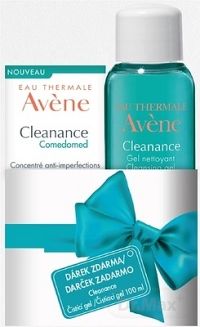 Avene promo Cleanance ComedoMED (Darček) 1×30+100 ml, darčeková sada na pleť so sklonom k akné, pre dospievajúcich aj dospelých