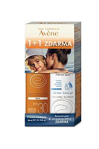 AVENE SPRAY SPF30 vysoká ochrana 200 ml+LAIT RÉPARATEUR APRÈS SOLEIL 200 ml zdarma, 1x1 set