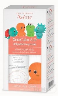 AVENE XERACALM A.D HUILE LAVANTE RELIPIDANT Akcia relipidačný umývací olej, veľmi suchá koža 400 ml + Hračka , 1x1set