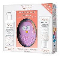 AVENE XeraCalm A.D HUILE LAVANTE RELIPIDANTE Akcia relipidačný umývací olej 400 ml + relipidačný krém 200 ml + Hračka zadarmo, 1x1 set