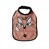 BABY LIVIA podbradník líška Muted Clay 1×1 ks, staroružová farba