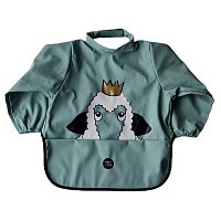 BABY LIVIA podbradník s dlhým rukávom ovečka Blue Surf 1×1 ks, zelená farba