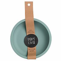 BABY LIVIA silikónová miska Blue Surf 1×1 ks, zelená farba