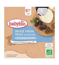 BABYBIO Desiata z ovčieho mlieka slivka 4 x 85 g