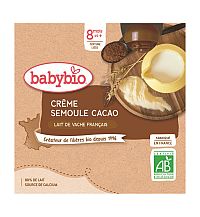 BABYBIO Kapsička krém, kakao, krupička (4x 85 g)
