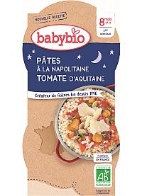 BABYBIO Večerné menu Neapolské cestoviny (2x 200 g)