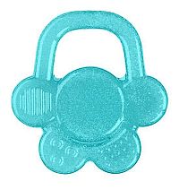 BABYONO Hryzačka chladiaca kvet - tyrkysová 1×1 ks, hryzačka pre deti