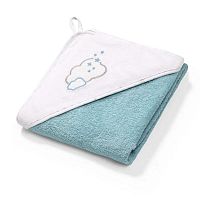 BABYONO Osuška s kapucňou froté 100 x 100 - modrá 1×1 ks