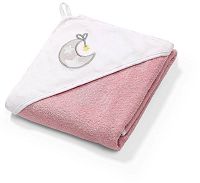 BABYONO Osuška s kapucňou froté 85x85cm ružová