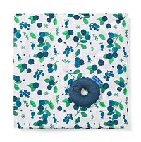 BABYONO Plienka bambusová zavinovacia 120 x 120 cm + hrkálka čučoriedka 1×1 plienka ;1×1 hrkálka