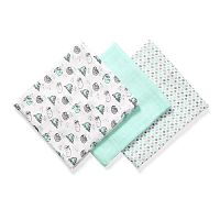 BABYONO Plienky bambusové 3 ks mint 1×3 ks, bambusové detské plienky mint