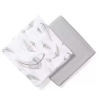 BABYONO Plienky mušelínové Bamboo 120 x 120 cm 2 ks Stardust 1×2 ks, mušelínové detské plienky Stardust