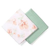 BABYONO Plienky mušelínové Bamboo 120 x 120 cm 2 ks Tropic Flower 1×2 ks, mušelínové detské plienky Flower